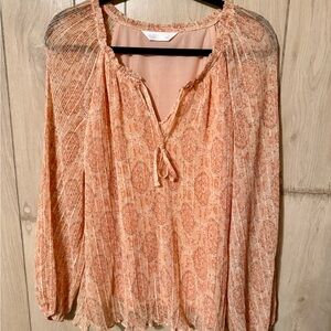LC Lauren Conrad Soft Peach Blouse